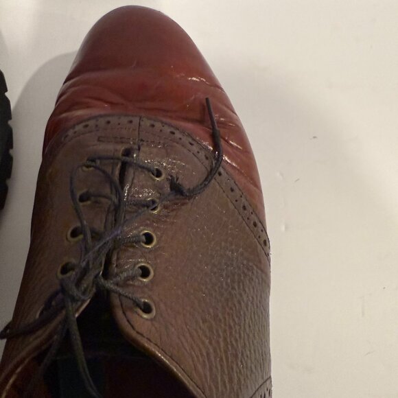 HS Trask Mens 10.5 W Bison Leather Oxford Shoes Made in USA - Picture 5 of 11